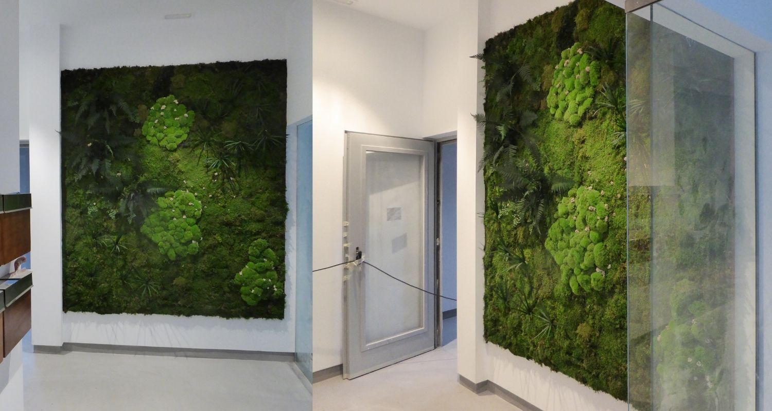 Muro verde artificial oficinas palma