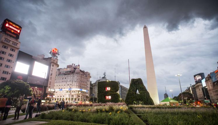 jardin vertical ba verde en el obelisco