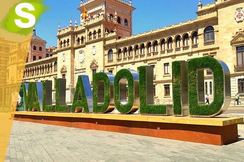 Letras vegetales en Valladolid