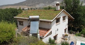 Casa con cubierta vegetal