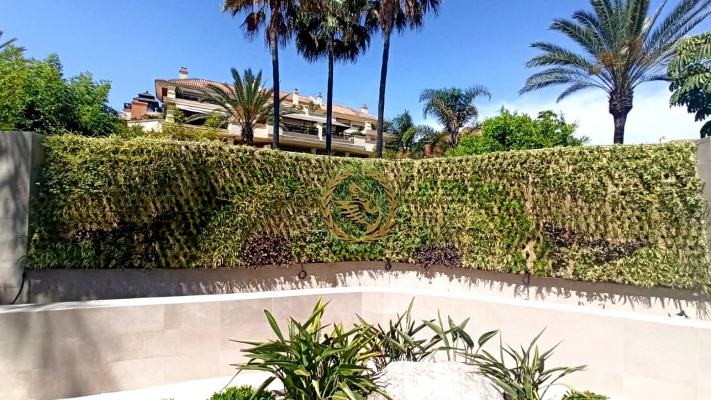 Jardín vertical en Marbella