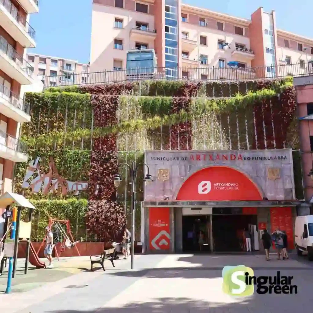 jardin vertica funicular, Bilbao